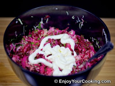 Raw Beets and Cabbage Salad 7