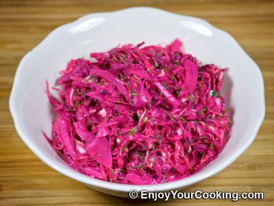 Raw Beets and Cabbage Salad 9