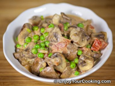 Mushrooms and Peas