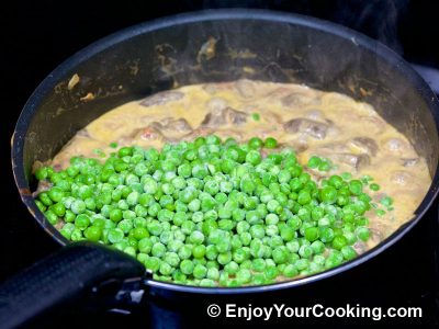 Mushrooms and Peas: Step 10