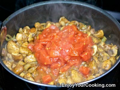 Mushrooms and Peas: Step 7