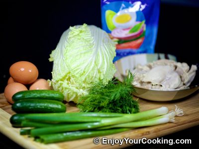 Napa Cabbage and Chicken Salad: Step 