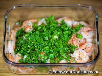 Cilantro Lime Shrimps: Step 6