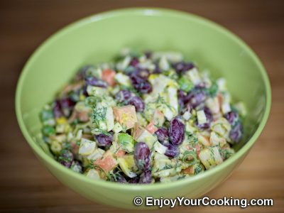 Red Beans and Crab Stick Salad