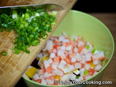 Red Beans and Crab Stick Salad: Step 5