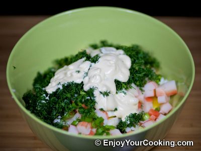 Red Beans and Crab Stick Salad: Step 7