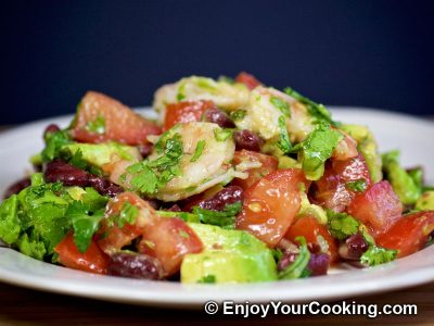 Cilantro Lime Shrimps Salad