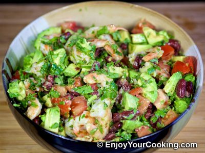 Cilantro Lime Shrimps Salad: Step 9