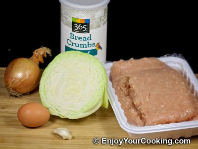 Chicken and Cabbage Patties: Step 1