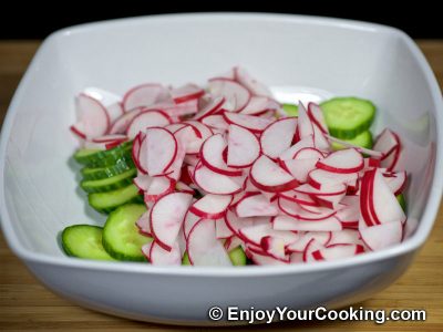 Radish and Cucumber Salad: Step 3