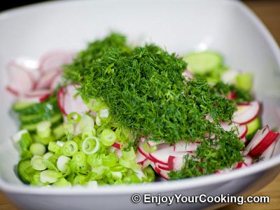 Radish and Cucumber Salad: Step 5