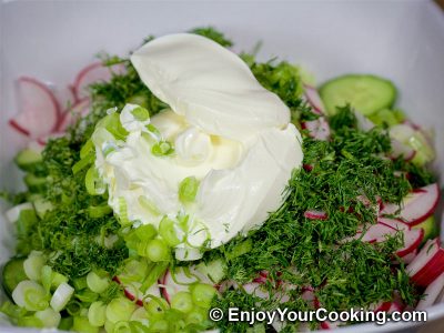 Radish and Cucumber Salad: Step 7