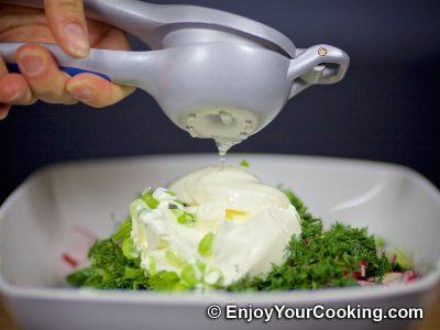 Radish and Cucumber Salad: Step 8