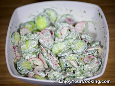 Radish and Cucumber Salad: Step 9