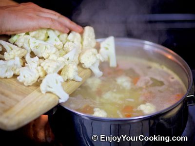 Vegetable Soup with Cauliflower and Rice: Step 15