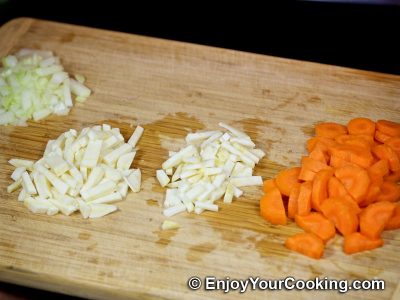 Vegetable Soup with Cauliflower and Rice: Step 2