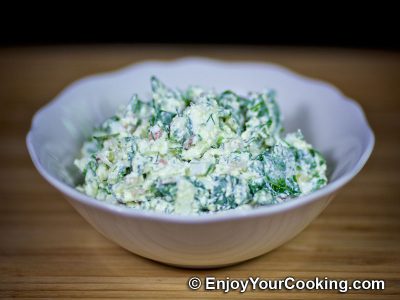 Fresh Cheese Salad with Ramps