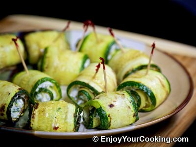 Zucchini Rolls with Cream Cheese