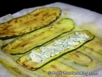 Spread cream cheese stuffing