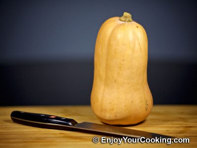 How to clean a Butternut Squash: Step 1