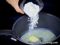 Stir in all of the flour